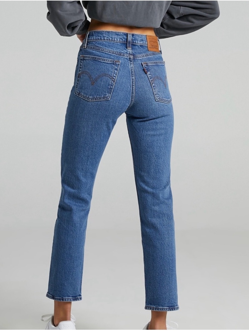 Levi's Women’s Medium Blue Wedgie Straight Jeans – 23x28